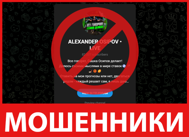 ALEXANDER OSIPOV LIVE лицевая сторона скрин