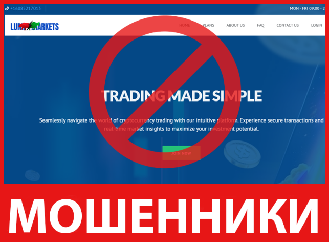 LumiCapMarkets лицевая сторона скрин