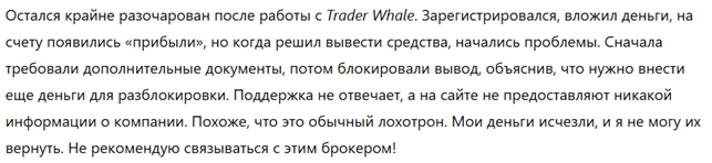 Trader Whale 3 скрин