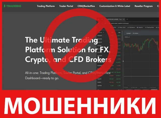 Traderio лицевая сторона скрин