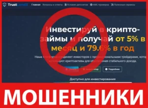 TrustLendX лицевая сторона скрин