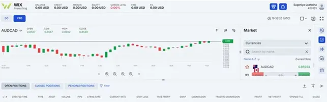 Wix Investing 2 скрин