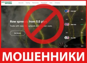 Assets Management Options лицевая сторона скрин