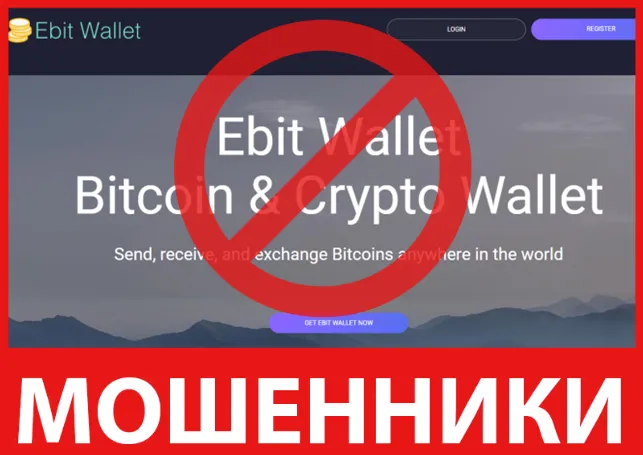 Ebit Wallet лицевая сторона скрин