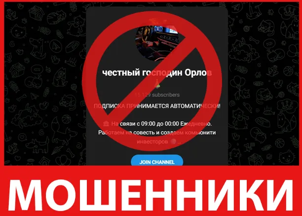 Честный господин Орлов лицевая сторона скрин