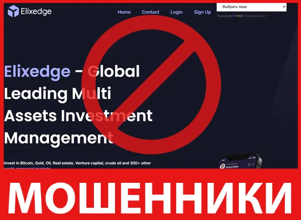 Elixedge лицевая сторона скрин