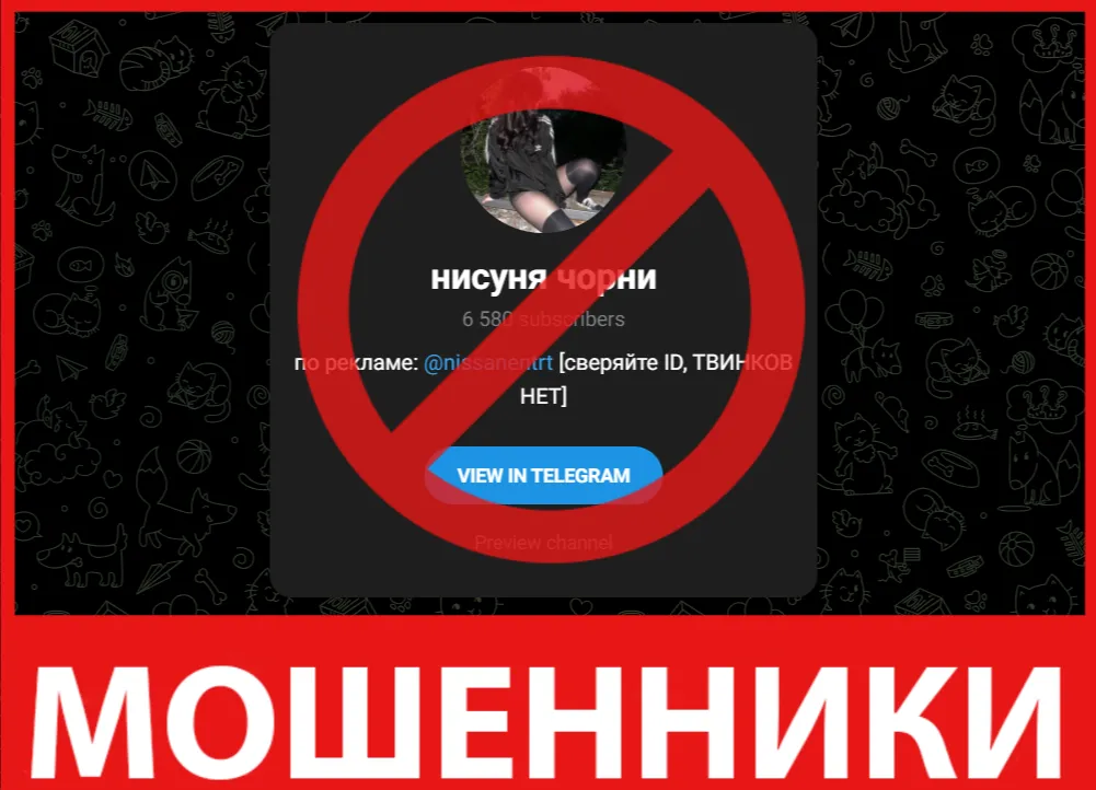 Нисуня чорни лицевая сторона скрин