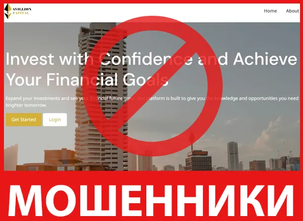 Avillion Capital лицевая сторона скрин