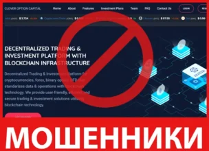 Clover Option Capital лицевая сторона скрин