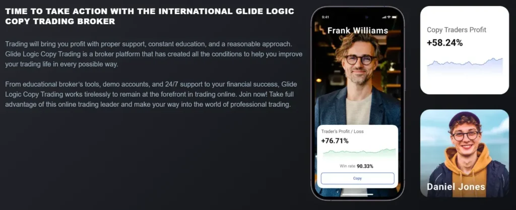 Glide Logic Copy Trading 1 скрин