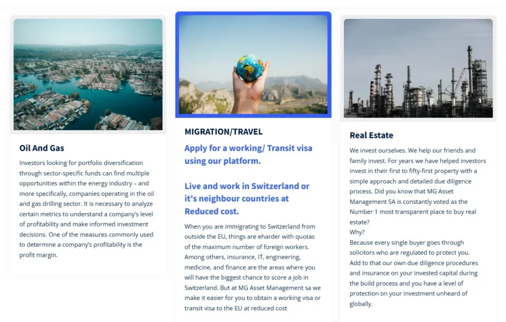 MG Asset Management 1 скрин