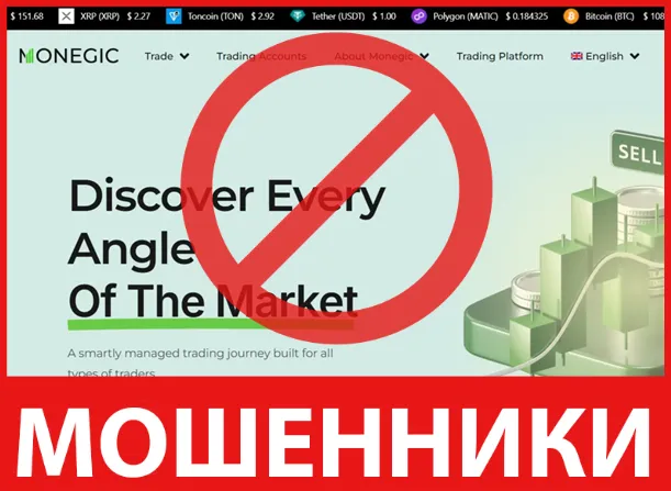 Monegic лицевая сторона скрин