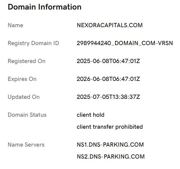 NexoraCapitals 2 скрин