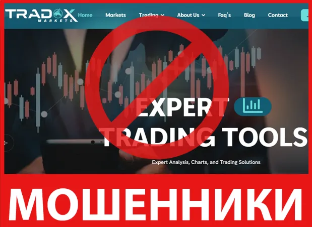 TradoXMarkets лицевая сторона скрин