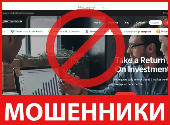 Strictly Partnership лицевая сторона скрин